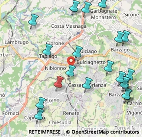 Mappa Cassago-nibionno-bulciago, 23893 Cassago Brianza LC, Italia (2.5625)