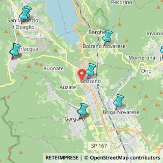 Mappa Via per Auzate, 28024 Gozzano NO, Italia (3.34231)
