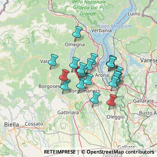 Mappa Via per Auzate, 28024 Gozzano NO, Italia (10.54)
