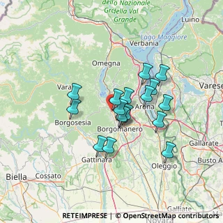 Mappa Via per Auzate, 28024 Gozzano NO, Italia (10.75647)