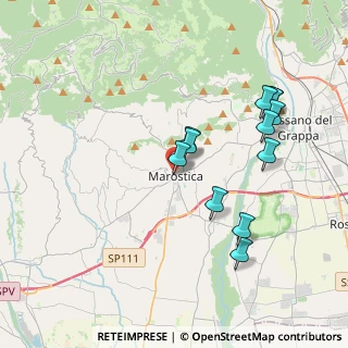 Mappa Via Cairoli, 36063 Marostica VI, Italia (3.6775)