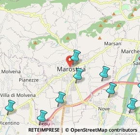 Mappa Via Cairoli, 36063 Marostica VI, Italia (3.09083)