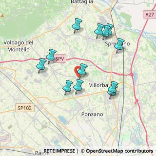 Mappa Via Don Giulio Ceccato, 31050 Povegliano TV, Italia (3.77167)