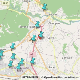 Mappa Via della Tecnica, 36013 Piovene Rocchette VI, Italia (3.07417)