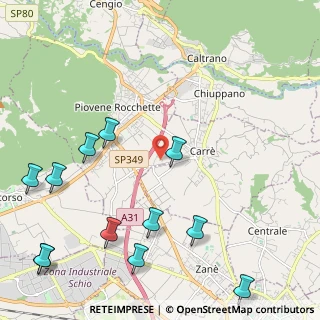 Mappa Via della Tecnica, 36013 Piovene Rocchette VI, Italia (2.8875)