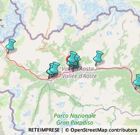Mappa Viale del Gran S. Bernardo, 11100 Aosta AO, Italia (14.18833)