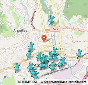 Mappa Viale del Gran S. Bernardo, 11100 Aosta AO, Italia (1.196)