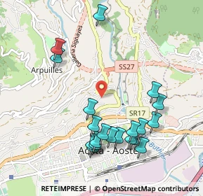 Mappa Viale del Gran S. Bernardo, 11100 Aosta AO, Italia (1.0545)