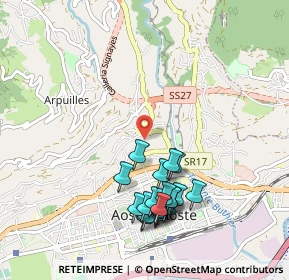 Mappa Viale del Gran S. Bernardo, 11100 Aosta AO, Italia (1.001)
