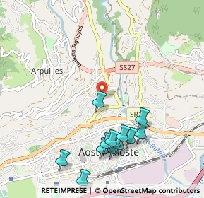 Mappa Viale del Gran S. Bernardo, 11100 Aosta AO, Italia (1.10083)