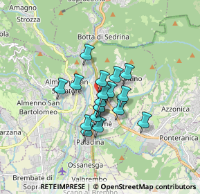 Mappa Via Mazzi, 24018 Villa d'Almè BG, Italia (1.05105)