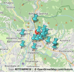 Mappa Via Mazzi, 24018 Villa d'Almè BG, Italia (1.23765)