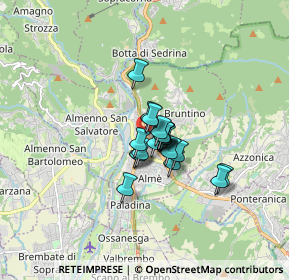 Mappa Via Mazzi, 24018 Villa d'Almè BG, Italia (0.899)