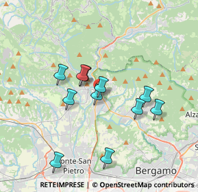 Mappa Via Mazzi, 24018 Villa d'Almè BG, Italia (3.16455)