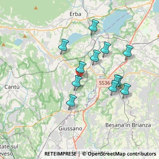 Mappa Via Sant'Ambrogio, 22044 Inverigo CO, Italia (3.40583)