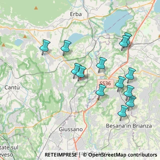 Mappa Via Sant'Ambrogio, 22044 Inverigo CO, Italia (4.00154)