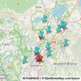 Mappa Via Sant'Ambrogio, 22044 Inverigo CO, Italia (3.94063)