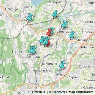 Mappa Via Sant'Ambrogio, 22044 Inverigo CO, Italia (1.53167)