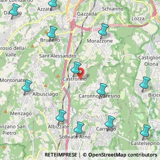 Mappa Via Papa Giovanni XXIII, 21040 Castronno VA, Italia (2.97667)