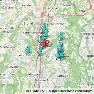 Mappa Via Papa Giovanni XXIII, 21040 Castronno VA, Italia (1.125)