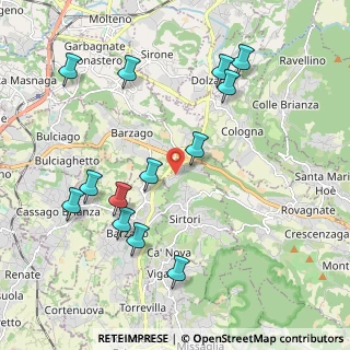 Mappa Via delle Industrie, 23896 Sirtori LC, Italia (2.19231)
