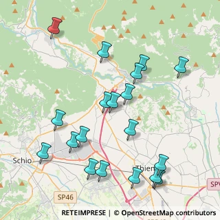 Mappa Via dell'Industria, 36013 Piovene Rocchette VI, Italia (4.49947)