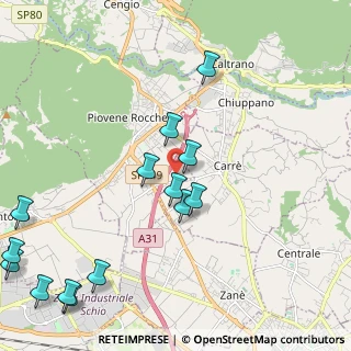 Mappa Via dell'Industria, 36013 Piovene Rocchette VI, Italia (2.69214)