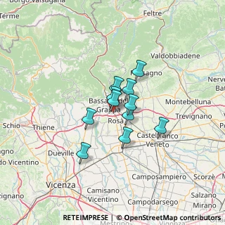 Mappa Via Pier Giorgio Frassati, 36061 Bassano del Grappa VI, Italia (8.13909)