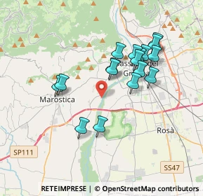 Mappa Strada Sette Case, 36061 Bassano del Grappa VI, Italia (3.28353)