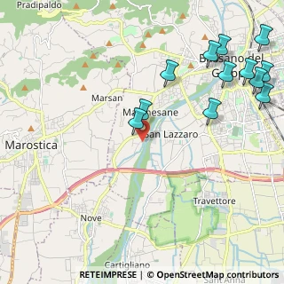 Mappa Strada Sette Case, 36061 Bassano del Grappa VI, Italia (2.7225)