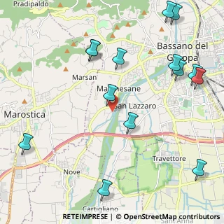 Mappa Strada Sette Case, 36061 Bassano del Grappa VI, Italia (2.72857)