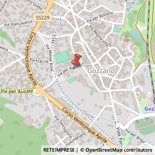Mappa Via per Auzate, 1, 28024 Gozzano, Novara (Piemonte)