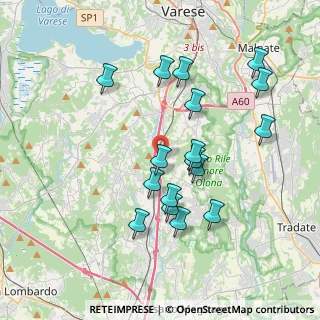 Mappa Via Stazione, 21040 Castronno VA, Italia (3.61941)