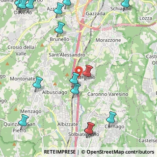 Mappa Via Stazione, 21040 Castronno VA, Italia (3.23438)