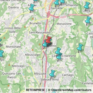 Mappa Via Stazione, 21040 Castronno VA, Italia (3.057)