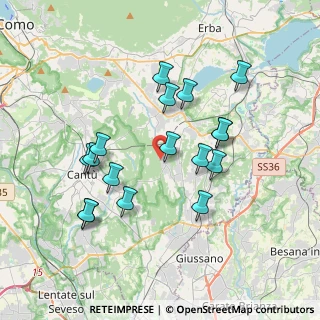 Mappa Via del Moriolo, 22040 Brenna CO, Italia (3.48588)