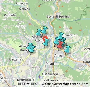 Mappa Via Giovanni Pascoli, 24031 Almenno San Salvatore BG, Italia (1.225)