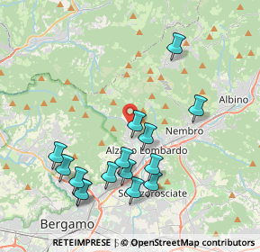 Mappa Via G. Caprini, 24022 Alzano Lombardo BG, Italia (4.09667)