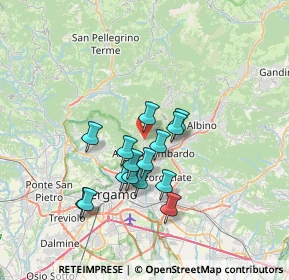 Mappa Via G. Caprini, 24022 Alzano Lombardo BG, Italia (5.622)