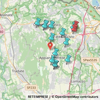 Mappa Via Varese, 22070 Appiano Gentile CO, Italia (3.39533)