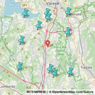Mappa Via S. Carlo, 21040 Castronno VA, Italia (5.36636)