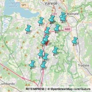 Mappa Via S. Carlo, 21040 Castronno VA, Italia (3.46188)