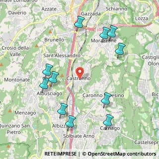 Mappa Via S. Carlo, 21040 Castronno VA, Italia (2.33455)