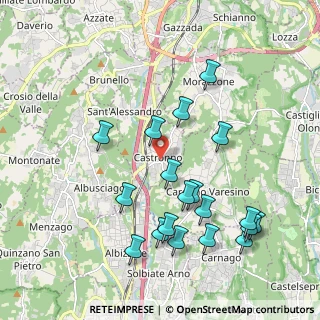 Mappa Via S. Carlo, 21040 Castronno VA, Italia (2.12316)