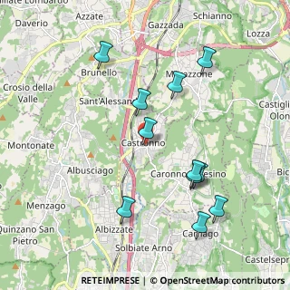 Mappa Via S. Carlo, 21040 Castronno VA, Italia (2.01182)