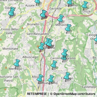 Mappa Via S. Carlo, 21040 Castronno VA, Italia (2.7175)