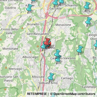 Mappa Via S. Carlo, 21040 Castronno VA, Italia (3.0665)