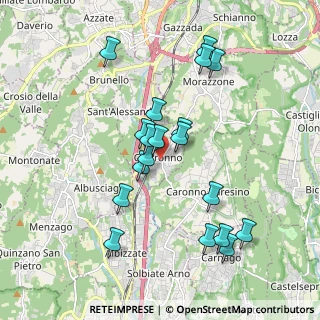 Mappa Via S. Carlo, 21040 Castronno VA, Italia (1.79263)
