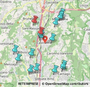 Mappa Via S. Carlo, 21040 Castronno VA, Italia (2.03529)