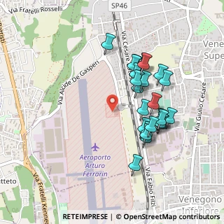 Mappa Via Alcide de Gasperi, 21040 Venegono Superiore VA, Italia (0.42)